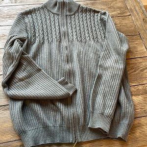 Saint croix knit full zip sweater